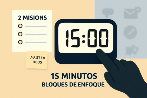Hack de 15 Minutos: el método simple para recuperar tu enfoque diario